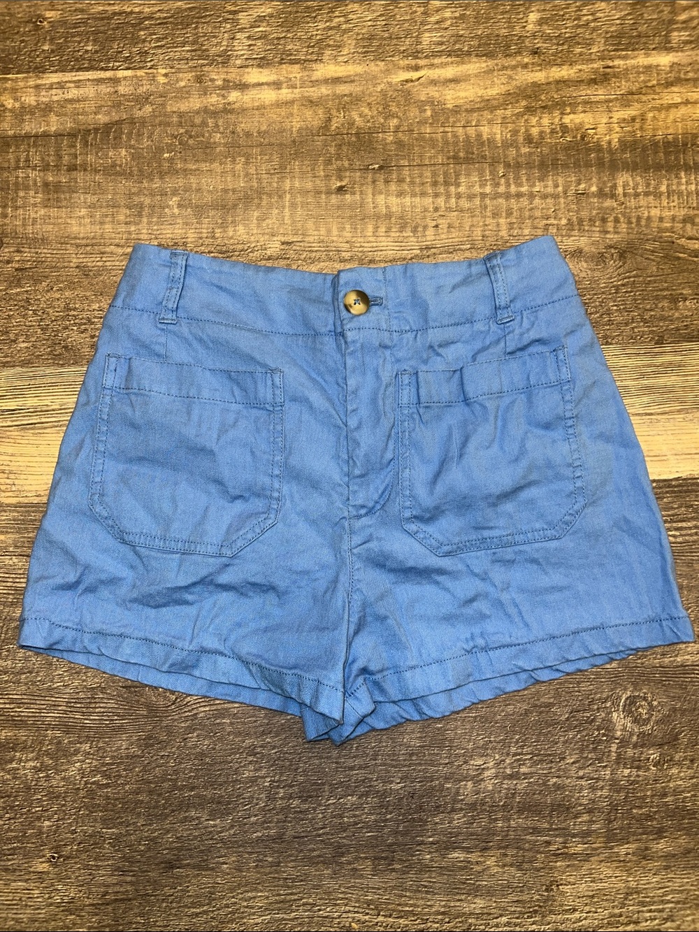 Maeve Anthropologie The Colette Shorts Blue Size 28